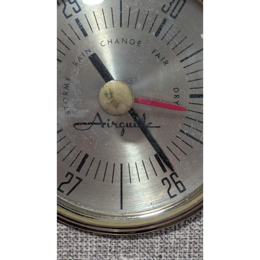 Vintage MCM Airguide Weather Station Temperature, Barometric Pressure, Humidity